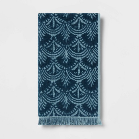 Plush Scallop Towel Teal Blue - Threshold™ : Target