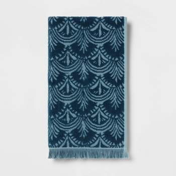 Plush Scallop Towel Teal Blue - Threshold™