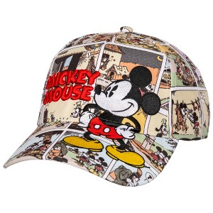 Adult Mickey Mouse Disney Comic Baseball Hat - 1 of 4
