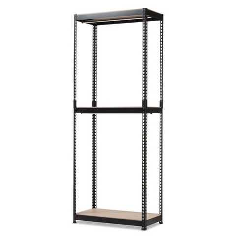 storage baxton studio racking gavin organizer shelf closet metal target entryway