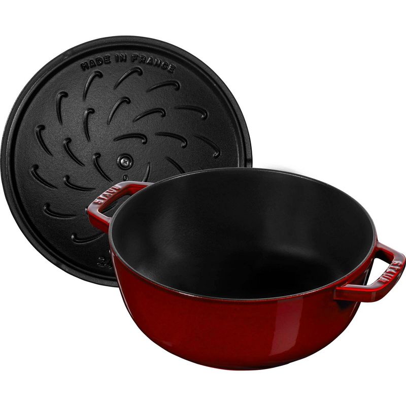STAUB Cast Iron 3.75-qt Essential French Oven with Lilly Lid, 4 of 7
