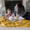 Bedsure Flannel Blanket – Solid Color Plush Throw, Ultra Soft and Fuzzy, 280GSM Lightweight Cozy Blanket for Bed or Couch - 4 of 4