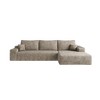Whisen Convertible Sleeper Sofa Bed, Plush Corduroy Fabric, Back Support with Pillow - 3 of 4