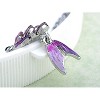 Anna-Kaci Women's Swarovski Crystal Elements Silver Tone Pendant Necklace with Unique Clover Design, Adjustable Chain, Adds Sparkle - Fish - 4 of 4