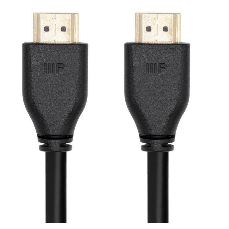 Monoprice 8K HDMI 2.1 Cable - 10 Feet - Black | Ultra High Speed, 48Gbps, Compatible with Sony PS5 / Microsoft / Xbox Series X & Series S and More, 1 of 8