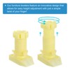 Unique Bargains Plastic Adjustable Thin Legs Furniture Leveling Feet for Bed Sofa 4 Pcs - 4 of 4