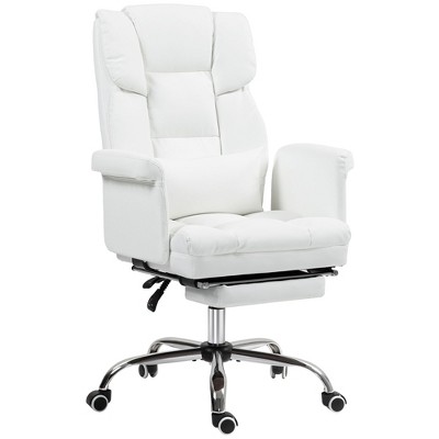 NicBex PU Leather Adjustable Height Swivel Executive Office Chair with Footrest and Lumbar Support for Work Study