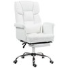 NicBex Office Chair Modern PU Leather Rotatable Executive Chair Ergonomic Chair with Casters, Footrest and Lumbar Support for Office, Study - 3 of 4