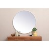 Elegant Lighting Metal frame round mirror with decorative hook 45 inch in Brass - 2 of 4