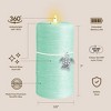 LumiPur 3.5"x7" Signature Coastal Collection Flickering Flameless LED Candle Sea Foam Green) - 2 of 4
