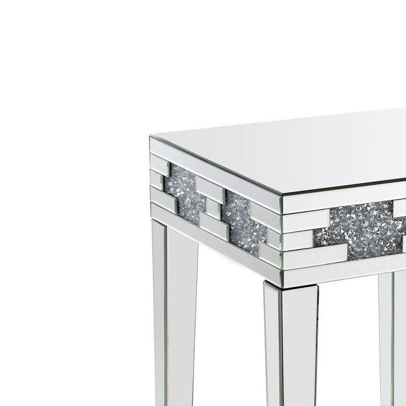 20&#34; Noralie Square End Accent Table Faux Diamonds - Acme Furniture, 3 of 10