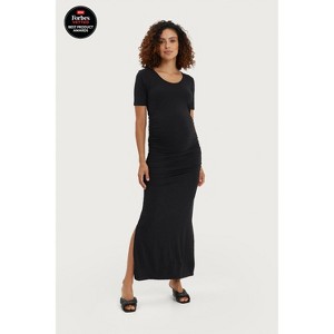 NOM Maternity Hugo Maxi Dress Black XS - 1 of 2