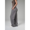 Spruce Fashion Women's Wide Fit French Terry Lounge Sweat Pant - 2 of 4