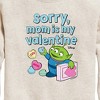Boys' - Toy Story - Sorry Mom My Valentine Graphic Long Sleeve Fleece Sweatshirt - 2 of 4