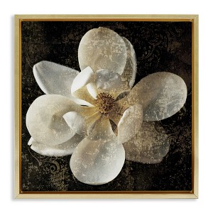 Stupell Industries Rustic Patterned Magnolia, 18" x 18" - 1 of 4