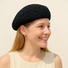 Anna-Kaci Women's Lightweight Crochet Beret Hat with Open Knit Design and Soft Slouchy Fit - 2 of 4