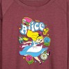 Women's - Disney - Alice in Wonderland Lightweight French Terry Wide Neck Long Sleeve Shirt - 2 of 4