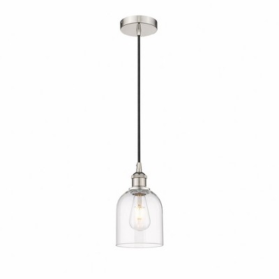 Bella - 1 Light Cord Hung Mini Pendant In Industrial Style-9.5 Inches Tall and 5.5 Inches Wide