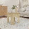 vidaXL Coffee Table White Engineered Wood 21.7 in x 21.7 in x 16.5 in - 3 of 4