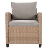 CAVINAS Patio Furniture Set with Coffee Table, Rattan Patio Couch Set, Modern Patio Conversation Sets for Backyard - 4 of 4