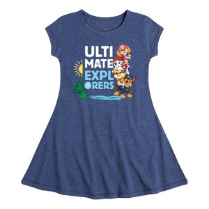 Girls' - Paw Patrol - Ultimate Explorer Fit & Flair Cap Sleeve Dress - 1 of 4