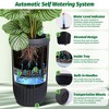 31 Inch Tall Planter Self Watering Pots Flower Pots with Water Level Monitor, Wheels, Ideal for Living Room, Bedroom Office, Patio, Porch, Garden - 3 of 4