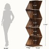 Tribesigns 71.5-Inch Tall Corner Shelf, 5-Tier Corner Bookshelf, Wood Storage Display Rack for Living Room, Office, Bedroom - 3 of 4
