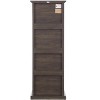 GDFStudio Gaia 64.9" Modern Tall Storage Cabinet with Glass Door, Drawer and Shelves - 4 of 4