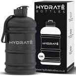 HYDRATE 128oz Jug Half Gallon Water Bottle, XXL, Matte Black