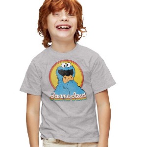 Boys' Short Sleeve Sesame Street Cookie Monster Layers T-Shirt - 1 of 4