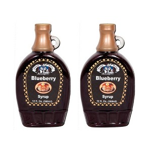 Amish Wedding Syrup, Ohio Made for Pancakes or Waffles, Two 12 ounce Glass Bottles - 1 of 2