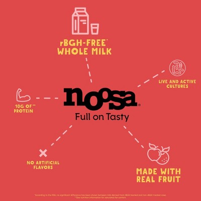 noosa Strawberry Mix-ins Aussie Style Yogurt - 9g Protein 5.8oz