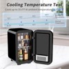 YASHE Mini Fridge, 6 Liter/8 Can 110V AC/DC Portable Thermoelectric Cooler Refrigerators for Bedroom, Skincare, Beverage, Office, Dorm Room and Car - 4 of 4