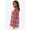 Jessica London Women's Plus Size Stretch Knit Sleeveless Swing Tunic - 4 of 4