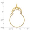Black Bow Jewelry 14k Yellow Gold Polished Five Heart Charm Holder Pendant - 4 of 4