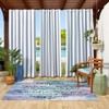 The Lakeside Collection Outdoor Cabana Stripe Window Panels with Grommets - 3 of 3