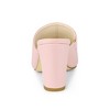 Allegra K Women's Slip-on Block Heel Slide Sandals - 3 of 4