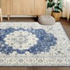 Nasitip Boho Farmhouse Washable Area Rug - Large Floral Vintage Non-Slip Carpet for Living Room, Bedroom, Office - 4 of 4