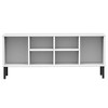 vidaXL Shoe Rack with Metal Legs White 41.7 in.x13.8 in.x17.7 in. Solid Wood OSLO - 4 of 4