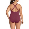 Lands' End Women's Chlorine Resistant Scoop Neck X-Back High Leg Soft Cup Tugless Sporty One Piece Swimsuit - 2 of 3