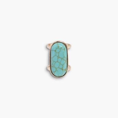 Sanctuary Project Semi-Precious Turquoise Oval Statement Ring