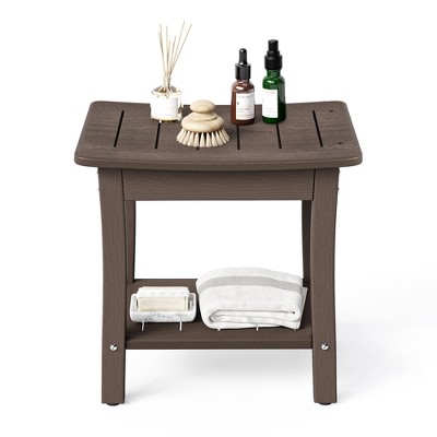 Arceso Hdpe Shower Bench Stool, 16 Inch Waterproof Shower Seat For ...
