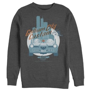 Men's Batman Custom Batmobile Sweatshirt - 1 of 3