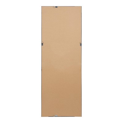 Calter Modern Black Full-Length Rectangular Wall Mirror, 55.75"