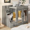 Gulches Pet Houses - Hidden Cat Litter Box with Drawers & Play Stairs - 3 of 4