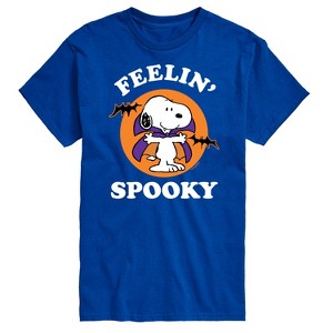 Men's Peanuts Feelin Spooky Short Sleeve Graphic T-Shirt - Royal Blue - 2X Big and Tall - 1 of 4