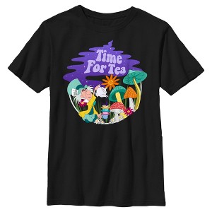 Boy's Alice in Wonderland Mad Hatter Time for Tea T-Shirt - 1 of 4