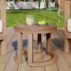 MOEPISY Outdoor Acacia Wood End Table - 4 of 4