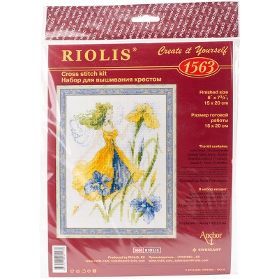RIOLIS Counted Cross Stitch Kit 6"X7.75"-Sunny Day Fairy (14 Count)