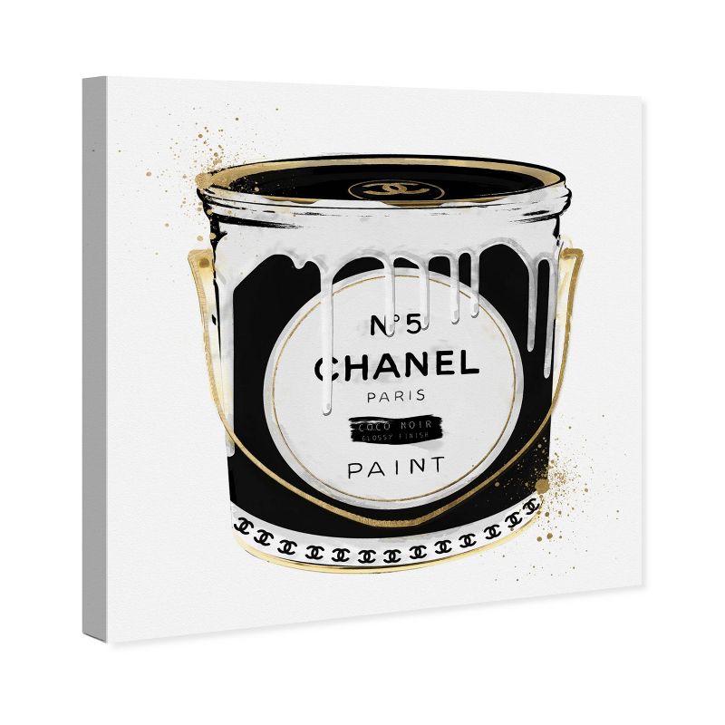 12&#34; x 12&#34; Fashion Paint Noir Fashion and Glam Unframed Canvas Wall Art in Black - Oliver Gal, 5 of 6